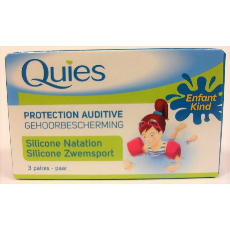 Quies bouchons silicone spécial natation enfant