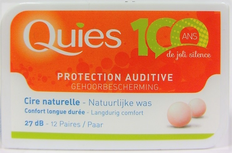 QUIES Protection Auditive Cire Naturelle Tube 2 Paires