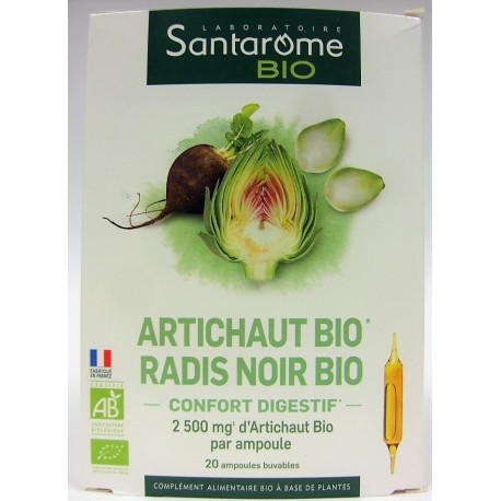 Santarome Bio - Confort digestif . Artichaut Bio et Radis noir Bio