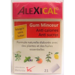 Melio Vie - ALEXICAL Gum Minceur Anti calories . Anti sucre (21 gommes)s