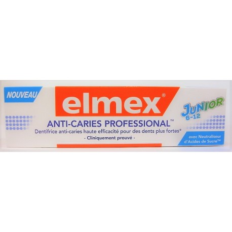 elmex - Dentifrice Anti-caries Professional Junior 6-12 ans (75 ml)