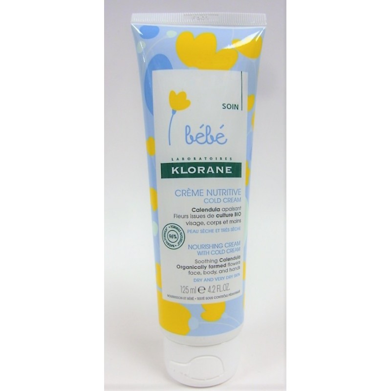 Klorane Bebe Creme Nutritive Cold Cream 125 Ml