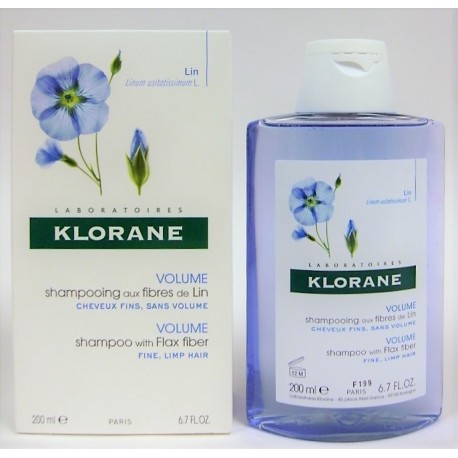 Klorane - Shampooing aux fibres de Lin . Volume (200 ml)