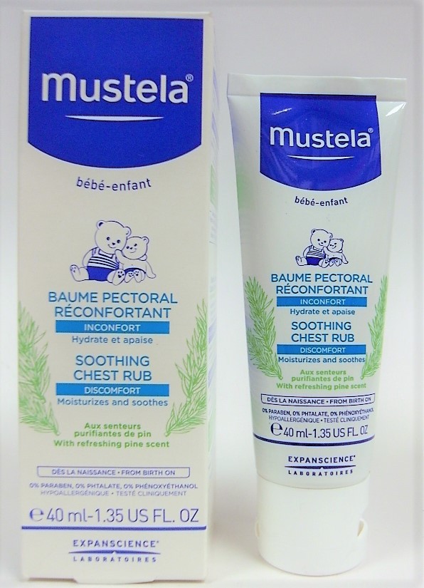 Mustela - Bébé . Baume pectoral réconfortant Bébé et Enfant (40 ml)