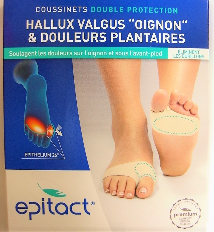 Epitact - coussinets double protection hallux valgus oignon & douleurs  plantaires , 36.9 €, Grande Pharmacie d'Auteuil