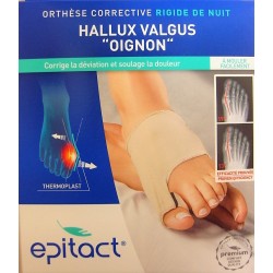 Epitact - Hallux Valgus "Oignon" Orthèse correctrice rigide de nuit 