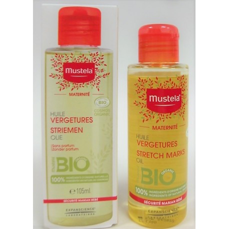 Mustela - Maternité . Huile vergetures BIO (105 ml)