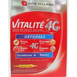 Forté Pharma - Vitalité 4G Défenses Eleuthérocoque + Propolis (20 ampoules)
