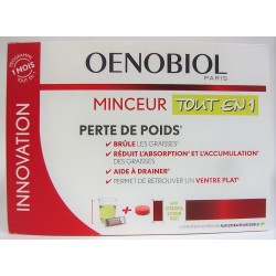 Oenobiol - Minceur Tout en 1 Perte de poids (30 sticks + 60 comprimés)