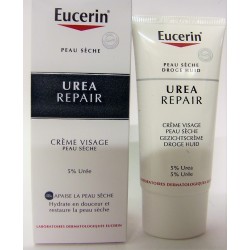 Eucerin - Urea Repair Crème visage peau sèche 5% urée (50 ml)