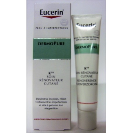 Eucerin - Dermopure K10 . Soin rénovateur cutané Peau à imperfections (40 ml)