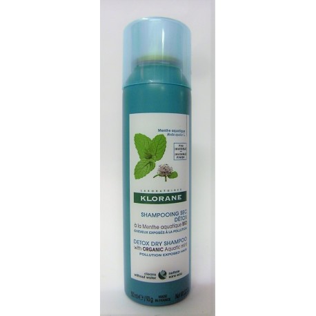 Klorane - Shampooing sec Détox à la menthe aquatique (150 ml)
