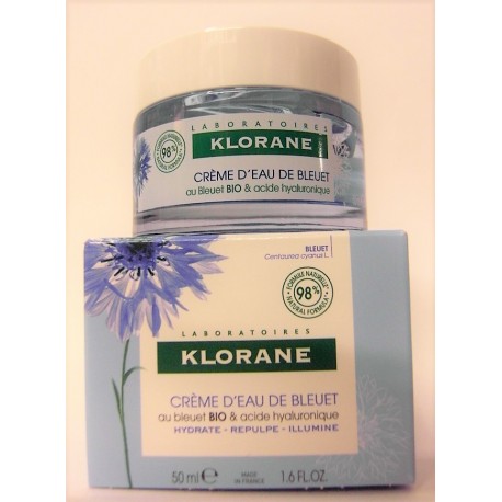 Klorane - Crème d'Eau de Bleuet Bio et Acide Hyaluronique (50ml)