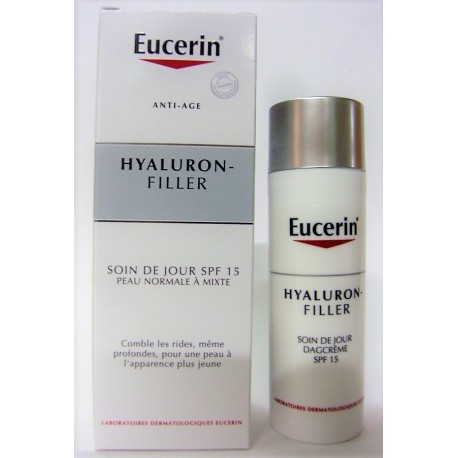 Eucerin - HYaluron-Filler Anti-âge Soin de jour SPF 15 Peau normale à mixte (50 ml)