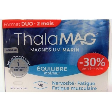 Iprad - ThalaMAG magnésium marin . Equilibre intérieur (Format duo -30% sur le 2ème boîte)