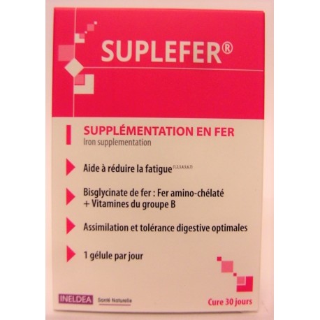 INELDEA - SUPLEFER Supplémentation en fer (30 gélules)
