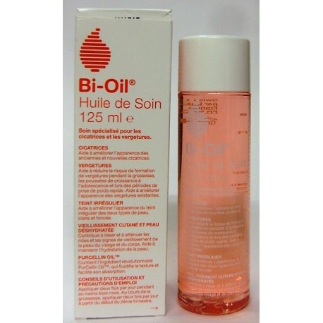 Bi-Oil Huile de Soin Pour la Peau - Soin Spécialisé pour les Vergetures,  Cicatrices, Peau Sèche et Teint Irrégulier - 1 x 125 ml