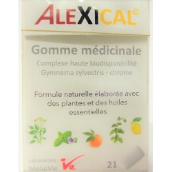 Melio Vie - ALEXICAL . Gomme médicinale (10 boîtes de 21 gommes)