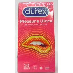 Durex - Pleasure Ultra . Texture ultra perlée (10 préservatifs)