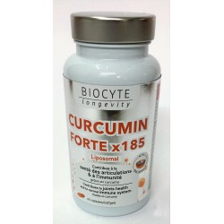 Biocyte - Curcumin Forte x 185 Santé des articulations & Immunité (30 capsules)