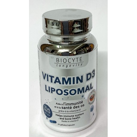 Biocyte - Vitamine D3 Immunité & santé des os (30 gélules)