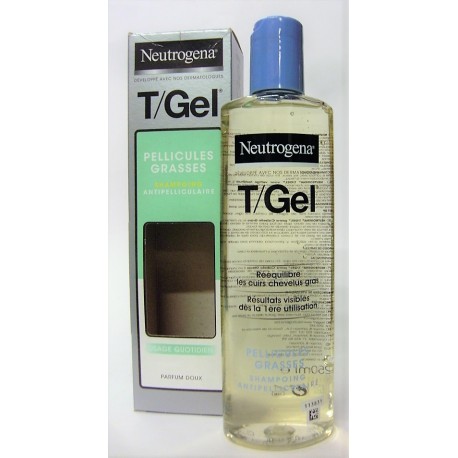 Neutrogena - Shampooing antipelliculaire T/Gel Pellicules grasses (250 ml)