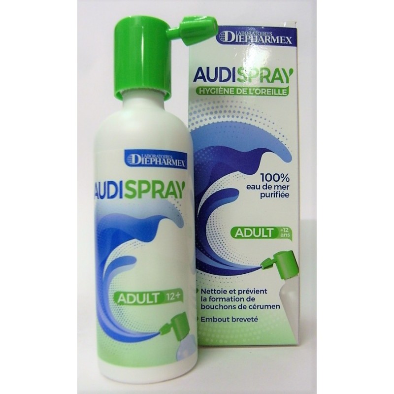 Audispray Junior Hygiène Auriculaire 3-12 Ans Contre Cérumen Et Bouchons  D'Oreille Spray 25ml