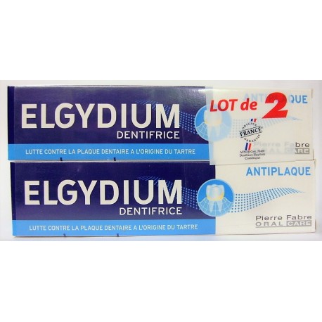 Elgydium - Dentifrice Anti-plaque (lot de 2)