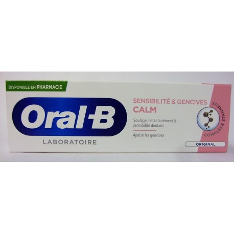 Oral-B - Dentifrice CALM Sensibilité & Gencives (75 ml)