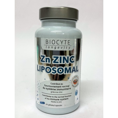 Biocyte - Zn Zinc Liposomal (60 gélules)