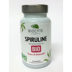 Biocyte - Spiruline Bio 1500 mg .Tonus et immunité (60 comprimés)
