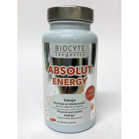 Biocyte - Absolut Energy . Energie physique et intellectuelle (60 gélules)