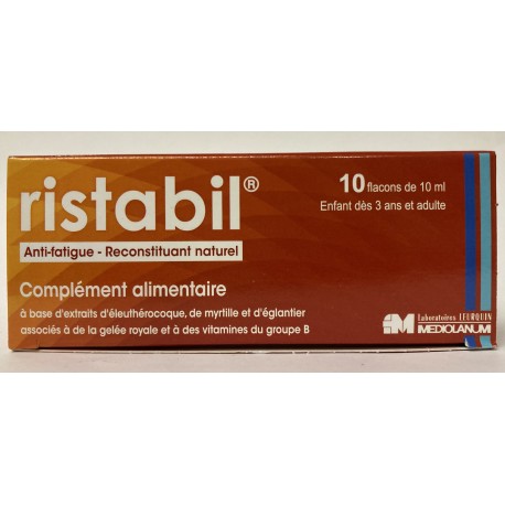 Ristabil Anti-Fatigue Reconstituant Naturel - 10 flacons