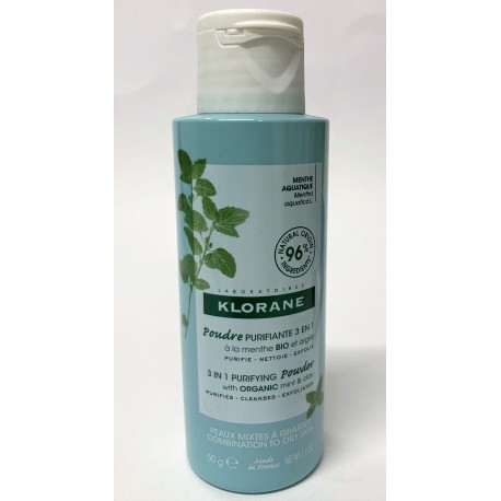 Klorane - Poudre purifiante 3 en 1 (flacon de 50 g)