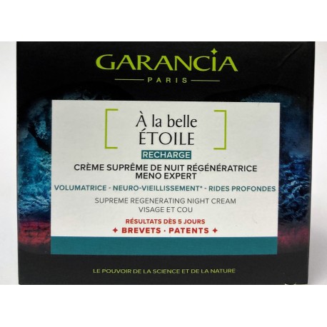 Garancia - A la belle Etoile . Crème suprême de nuit régénératrice Meno Expert . Recharge (40 ml)