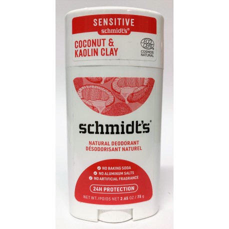 Schmidt's - Dédorant Naturel Coconut & Kaolin clay (58 ml)