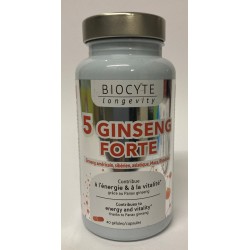 Biocyte - 5 GINSENG FORTE Energie & Vitalité (40 gélules)