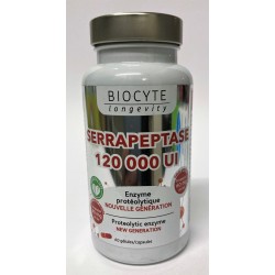 Biocyte - SERRAPEPTASE 120000UI (60 gélules)