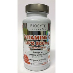 Biocyte - VITAMINE C LIPO 500 mg Energie & Système immunitaire (30 comprimés)