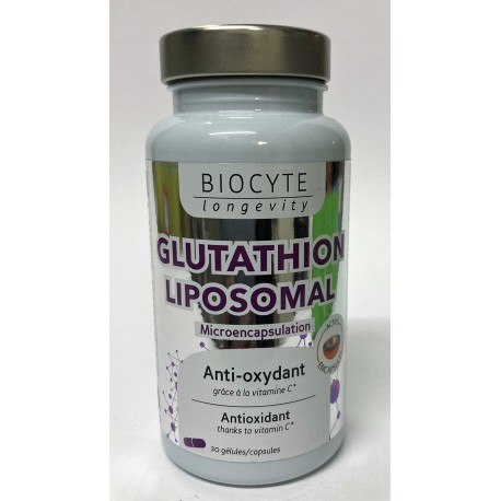 Biocyte - GLUTATHION LIPOSOMAL Anti-oxydant ( 30 gélules)