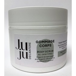 JU JU - Gommage Corps au sucre blond bio et huiles bio d'olive, de jojoba et de coco (200 ml)