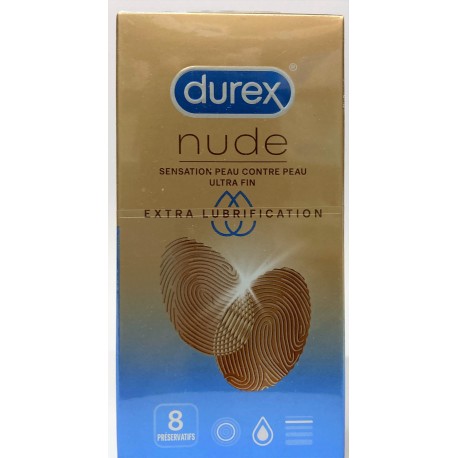 Durex - nude . Sensation peau contre peau ultra fin (8 préservatifs)