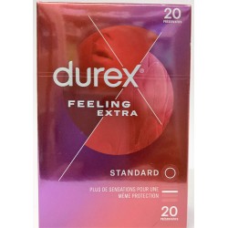 Durex - Feeling Extra . Standard (20 préservatifs)