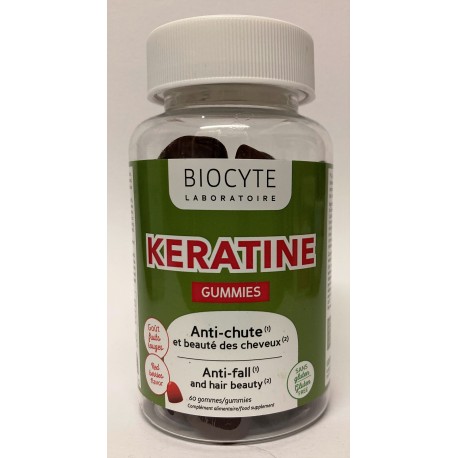 Biocyte - Keratine Gummies . Anti-chute et beauté des cheveux (60 gommes)